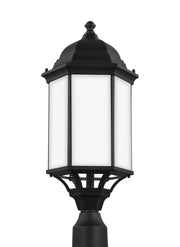 Generation Lighting 8238751-12 Sevier One Light Outdoor Post Lantern, Black Main Image.jpg