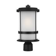 Generation Lighting 8290901-12 Wilburn One Light Outdoor Post Lantern, Black Main Image.jpg