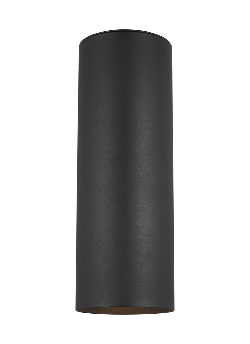 Visual Comfort Studio 8313802EN3-12 Outdoor Cylinders Two Light Outdoor Wall Lantern, Black Main Image.jpg