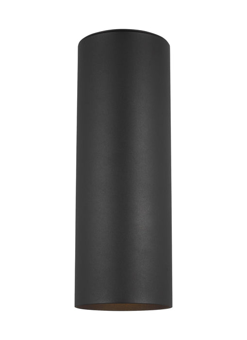 Visual Comfort Studio 8313802EN3-12 Outdoor Cylinders Two Light Outdoor Wall Lantern, Black Main Image.jpg