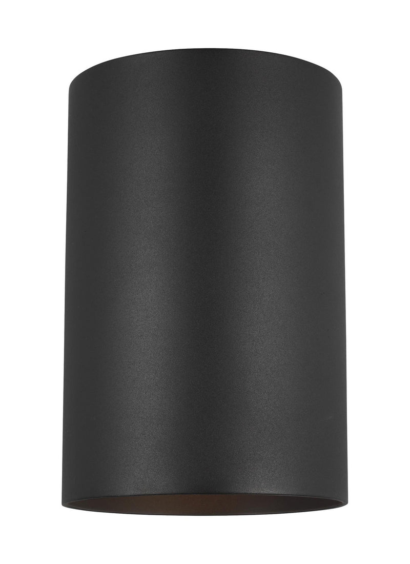 Visual Comfort Studio 8313901EN3-12 Outdoor Cylinders One Light Outdoor Wall Lantern, Black Main Image.jpg