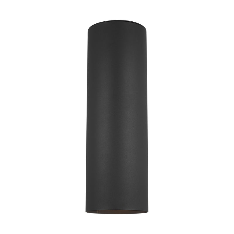 Visual Comfort Studio 8313902-12 Outdoor Cylinders Two Light Outdoor Wall Lantern, Black Main Image.jpg
