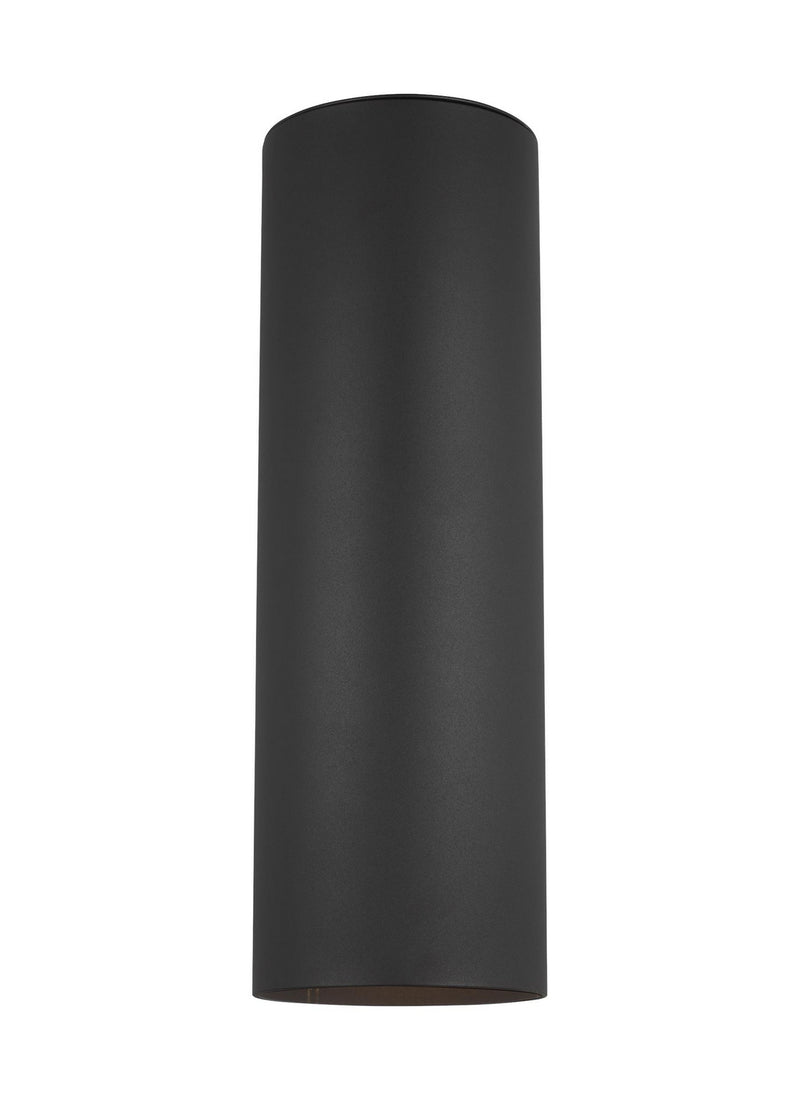 Visual Comfort Studio 8313902EN3-12 Outdoor Cylinders Two Light Outdoor Wall Lantern, Black Main Image.jpg