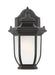 Generation Lighting 8436301EN3-12 Childress One Light Outdoor Wall Lantern, Black Main Image.jpg