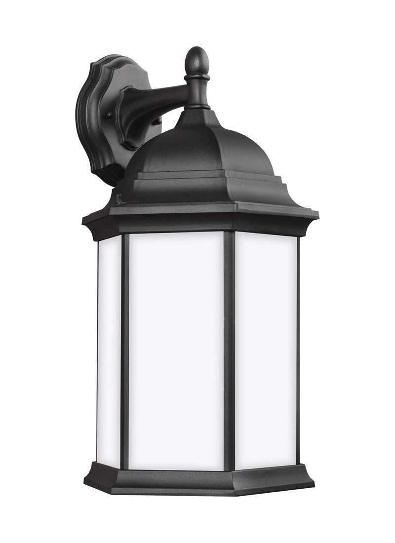 Generation Lighting 8438751-12 Sevier One Light Outdoor Wall Lantern, Black Main Image.jpg
