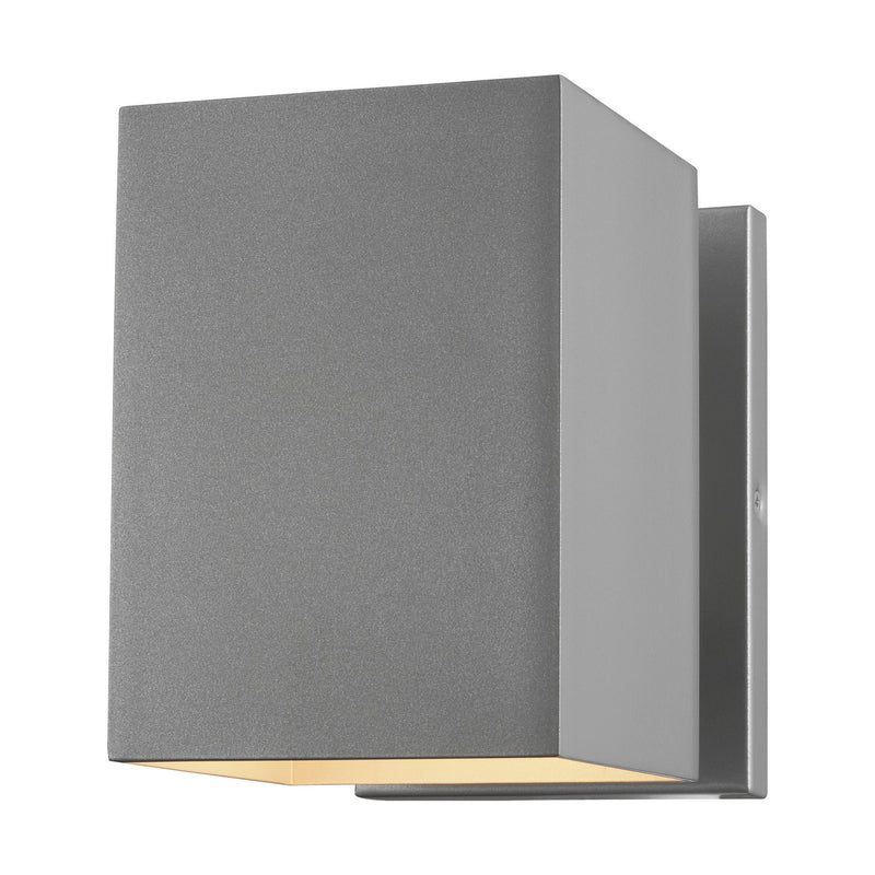Visual Comfort Studio 8531701-753 Pohl One Light Outdoor Wall Lantern, Painted Brushed Nickel Main Image.jpg