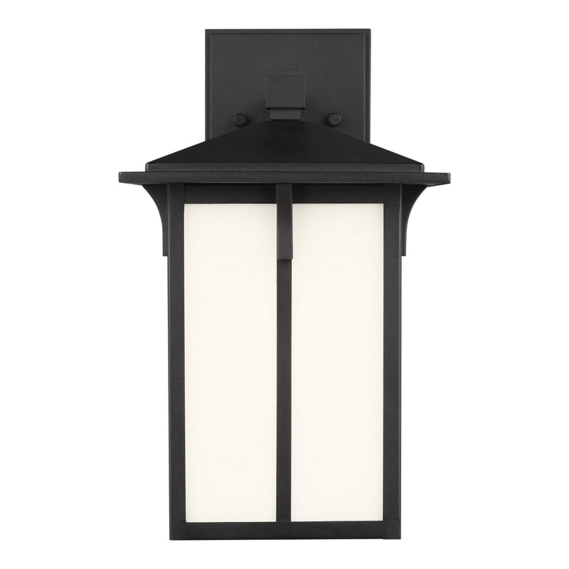 Generation Lighting 8552701-12 Tomek One Light Outdoor Wall Lantern, Black Main Image.jpg