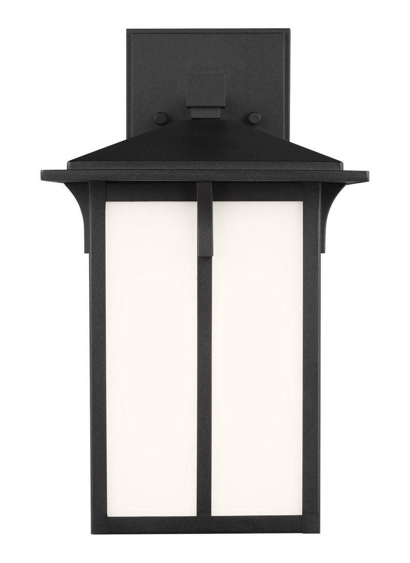 Generation Lighting 8552701EN3-12 Tomek One Light Outdoor Wall Lantern, Black Main Image.jpg