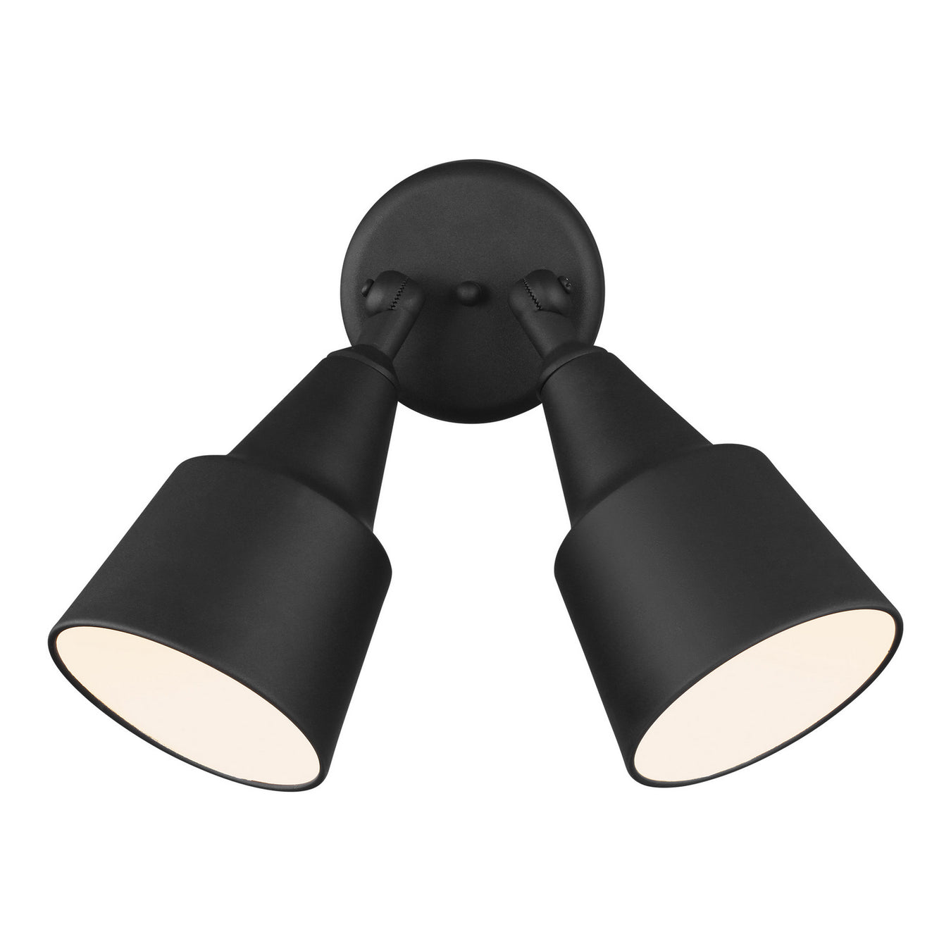 Generation Lighting 8560702-12 Flood Light Two Light Adjustable Swivel Flood Light, Black Main Image.jpg