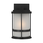 Generation Lighting 8590901-12 Wilburn One Light Outdoor Wall Lantern, Black Main Image.jpg
