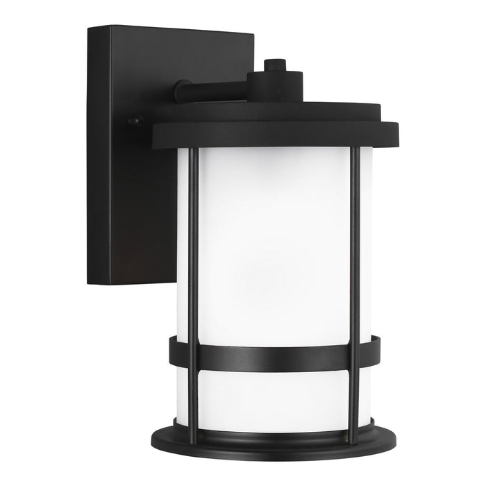 Generation Lighting 8590901D-12 Wilburn One Light Outdoor Wall Lantern, Black Alternate Image.jpg