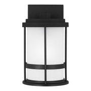 Generation Lighting 8590901D-12 Wilburn One Light Outdoor Wall Lantern, Black Main Image.jpg