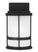 Generation Lighting 8590901DEN3-12 Wilburn One Light Outdoor Wall Lantern, Black Main Image.jpg