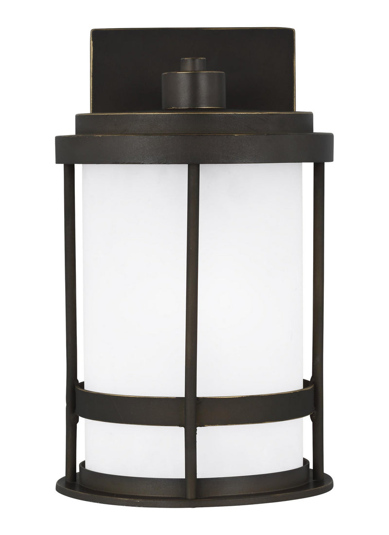 Generation Lighting 8590901DEN3-71 Wilburn One Light Outdoor Wall Lantern, Antique Bronze Main Image.jpg