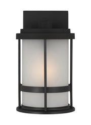 Generation Lighting 8590901EN3-12 Wilburn One Light Outdoor Wall Lantern, Black Main Image.jpg