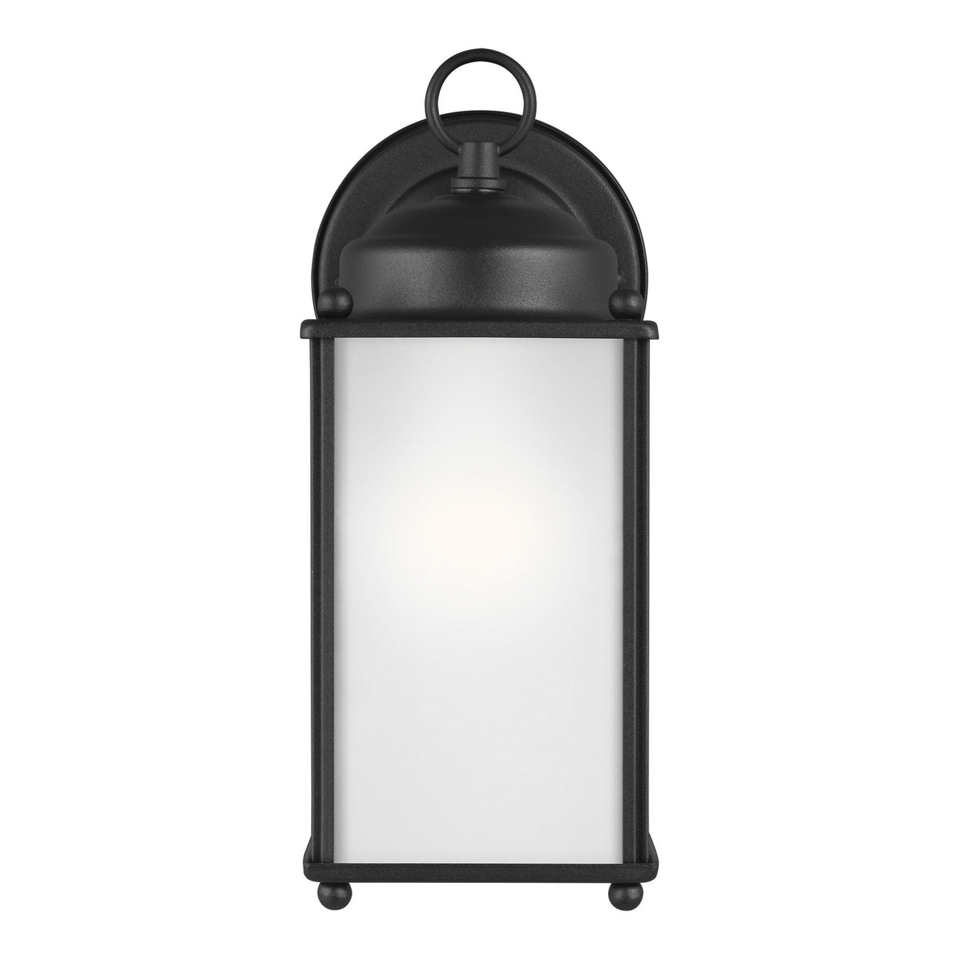 Generation Lighting 8593001-12 New Castle One Light Outdoor Wall Lantern, Black Main Image.jpg