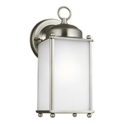 Generation Lighting 8593001-965 New Castle One Light Outdoor Wall Lantern, Antique Brushed Nickel Alternate Image.jpg