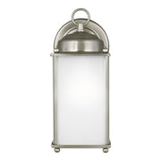 Generation Lighting 8593001-965 New Castle One Light Outdoor Wall Lantern, Antique Brushed Nickel Main Image.jpg