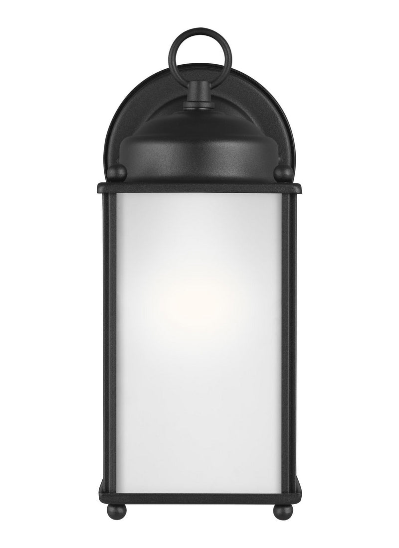 Generation Lighting 8593001EN3-12 New Castle One Light Outdoor Wall Lantern, Black Main Image.jpg