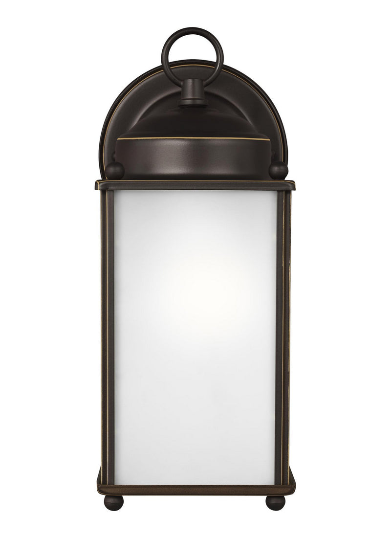 Generation Lighting 8593001EN3-71 New Castle One Light Outdoor Wall Lantern, Antique Bronze Main Image.jpg