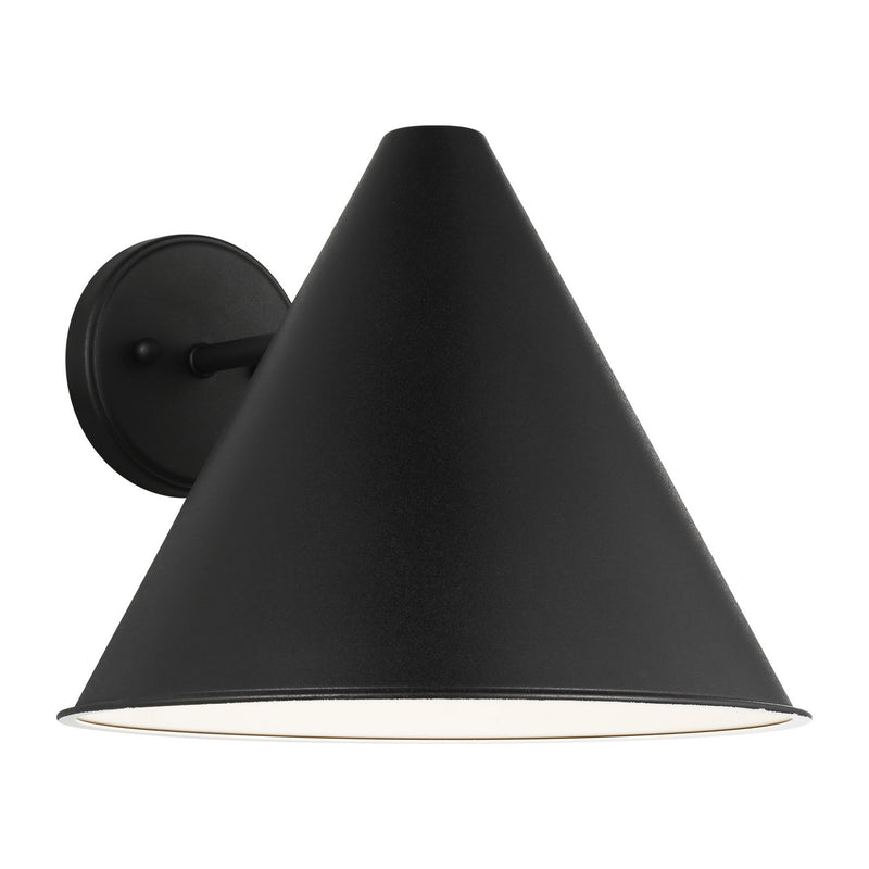 Generation Lighting 8638501-12 Crittenden One Light Outdoor Wall Lantern, Black Alternate Image.jpg