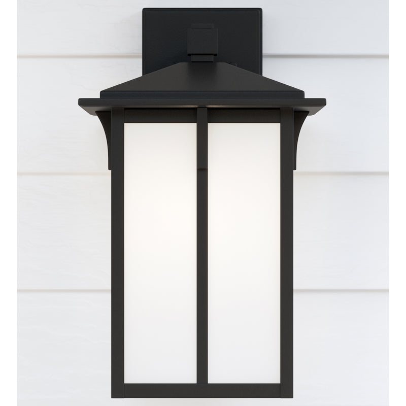 Generation Lighting 8652701-12 Tomek One Light Outdoor Wall Lantern, Black Alternate Image 3.jpg