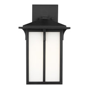 Generation Lighting 8652701-12 Tomek One Light Outdoor Wall Lantern, Black Main Image.jpg