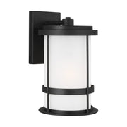 Generation Lighting 8690901-12 Wilburn One Light Outdoor Wall Lantern, Black Alternate Image.jpg