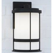 Generation Lighting 8690901-12 Wilburn One Light Outdoor Wall Lantern, Black Alternate Image 3.jpg