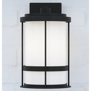 Generation Lighting 8690901-12 Wilburn One Light Outdoor Wall Lantern, Black Alternate Image 4.jpg