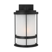 Generation Lighting 8690901-12 Wilburn One Light Outdoor Wall Lantern, Black Main Image.jpg