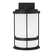 Generation Lighting 8690901D-12 Wilburn One Light Outdoor Wall Lantern, Black Main Image.jpg