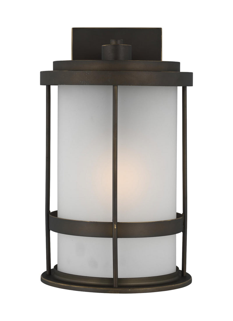 Generation Lighting 8690901EN3-71 Wilburn One Light Outdoor Wall Lantern, Antique Bronze Main Image.jpg