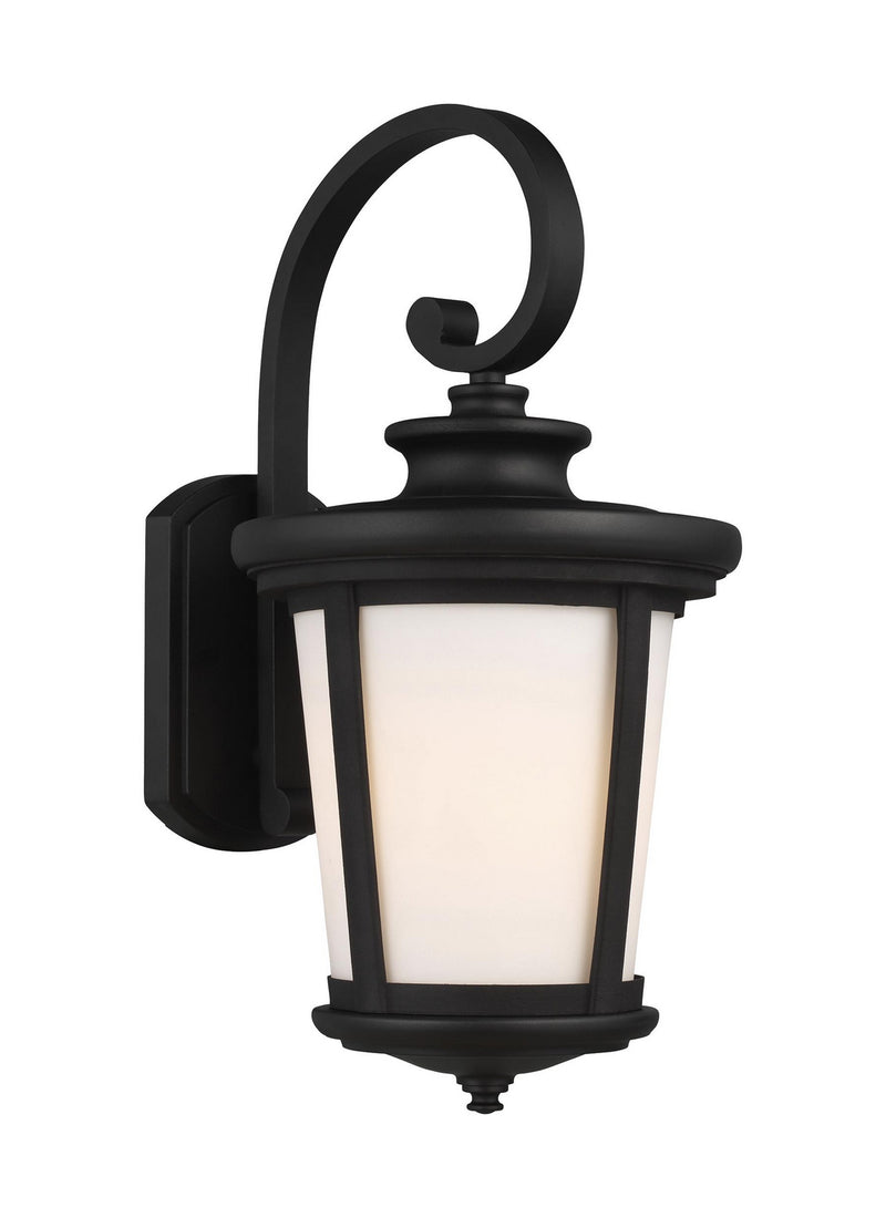 Generation Lighting 8719301-12 Eddington One Light Outdoor Wall Lantern, Black Main Image.jpg