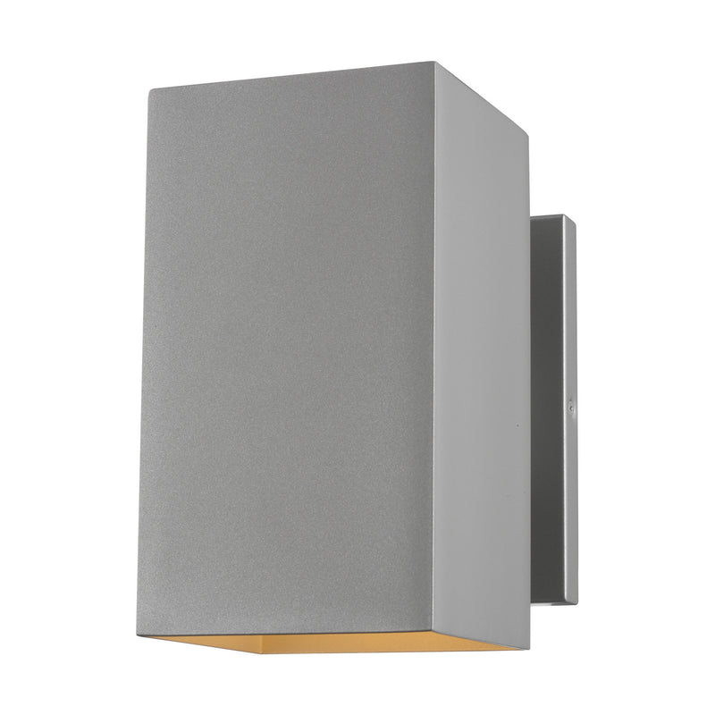 Visual Comfort Studio 8731701-753 Pohl One Light Outdoor Wall Lantern, Painted Brushed Nickel Main Image.jpg
