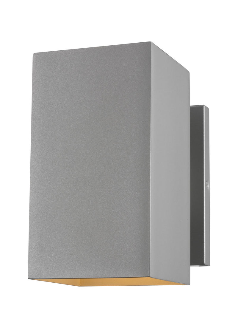 Visual Comfort Studio 8731701EN3-753 Pohl One Light Outdoor Wall Lantern, Painted Brushed Nickel Main Image.jpg