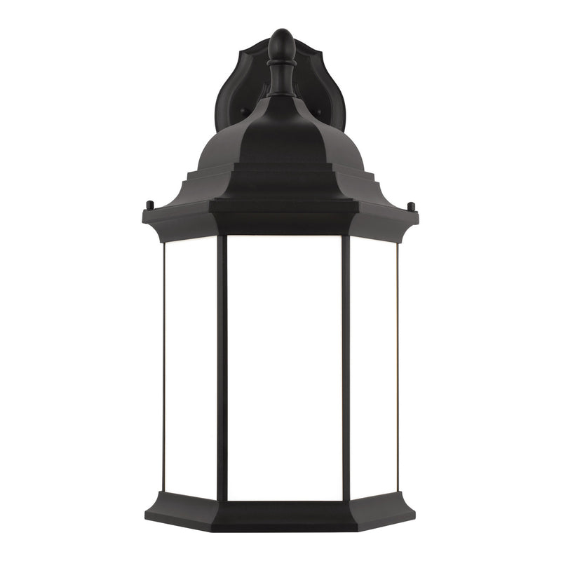 Generation Lighting 8738751-12 Sevier One Light Outdoor Wall Lantern, Black Main Image.jpg