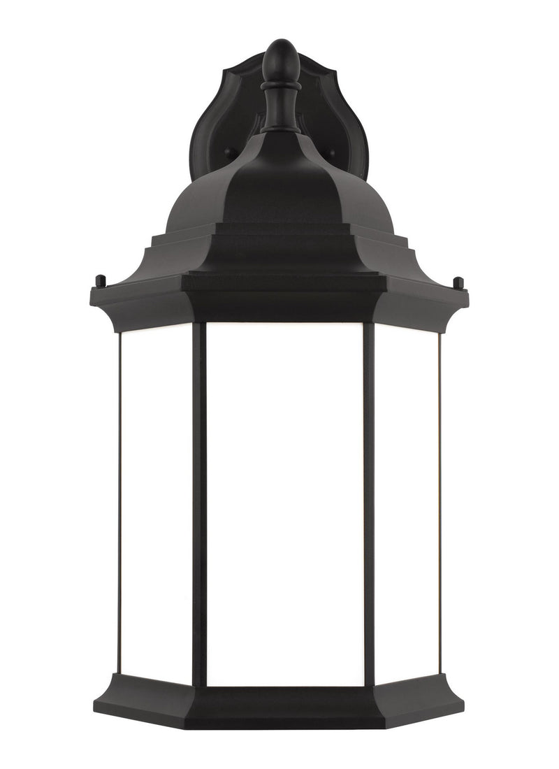 Generation Lighting 8738751EN3-12 Sevier One Light Outdoor Wall Lantern, Black Main Image.jpg