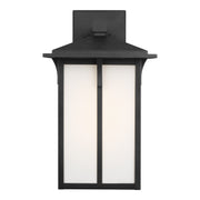 Generation Lighting 8752701-12 Tomek One Light Outdoor Wall Lantern, Black Main Image.jpg