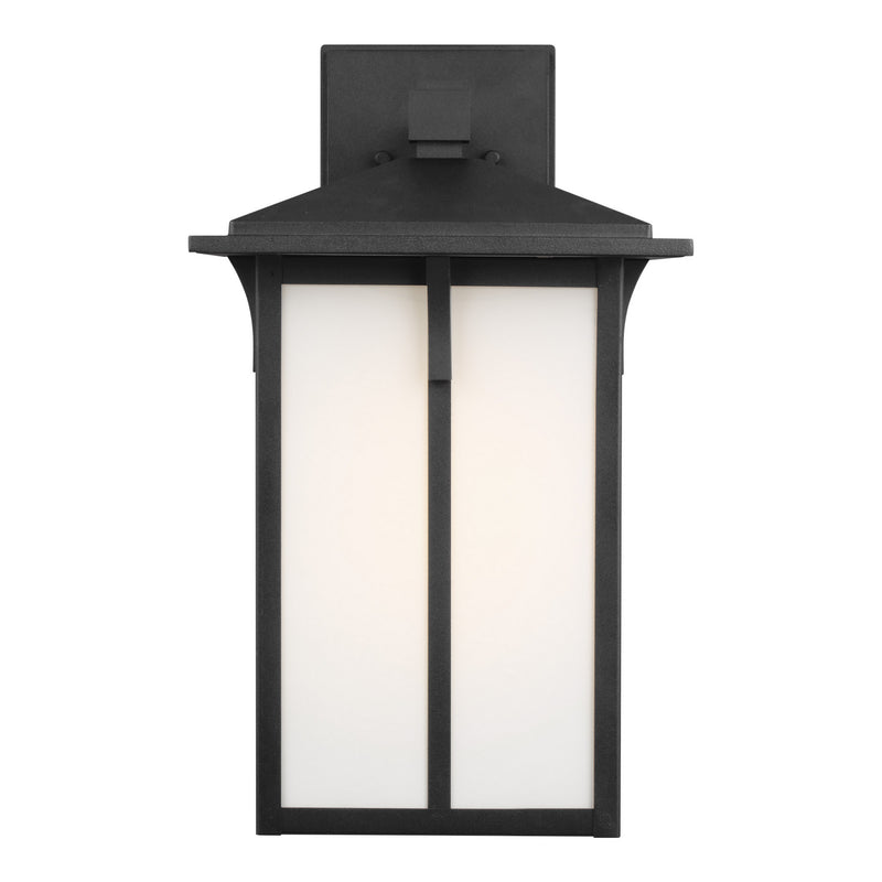 Generation Lighting 8752701-12 Tomek One Light Outdoor Wall Lantern, Black Main Image.jpg