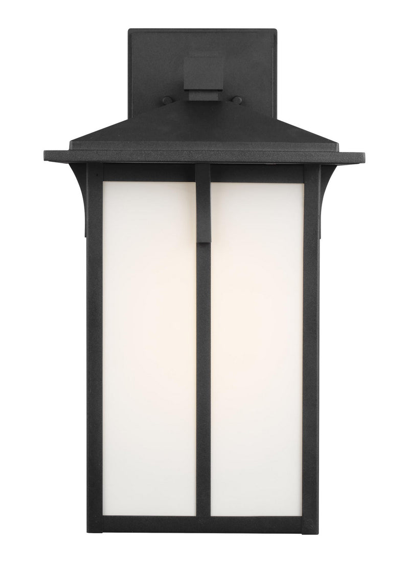 Generation Lighting 8752701EN3-12 Tomek One Light Outdoor Wall Lantern, Black Main Image.jpg