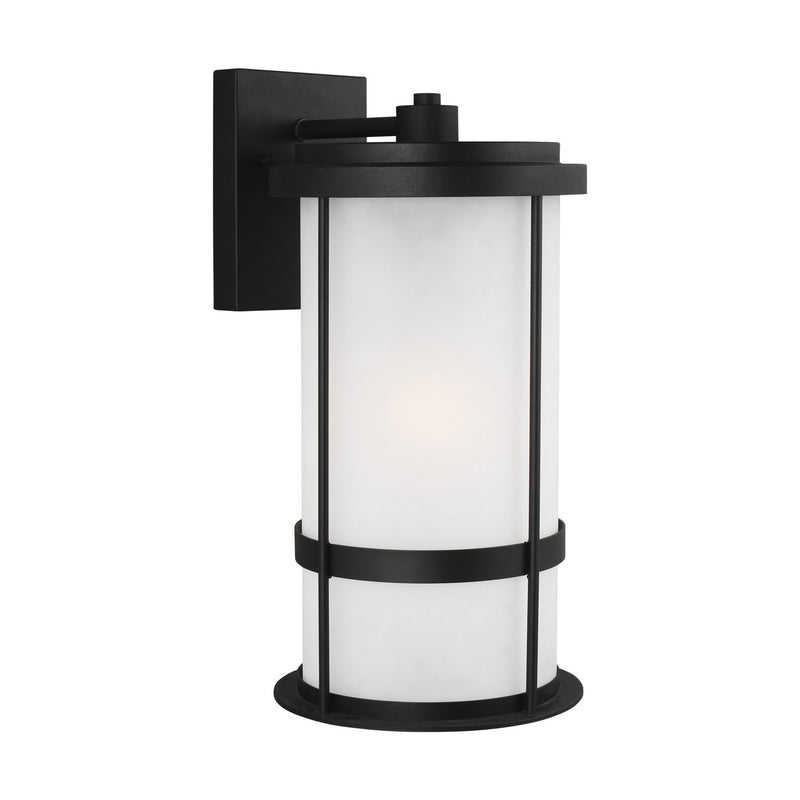 Generation Lighting 8790901-12 Wilburn One Light Outdoor Wall Lantern, Black Alternate Image.jpg