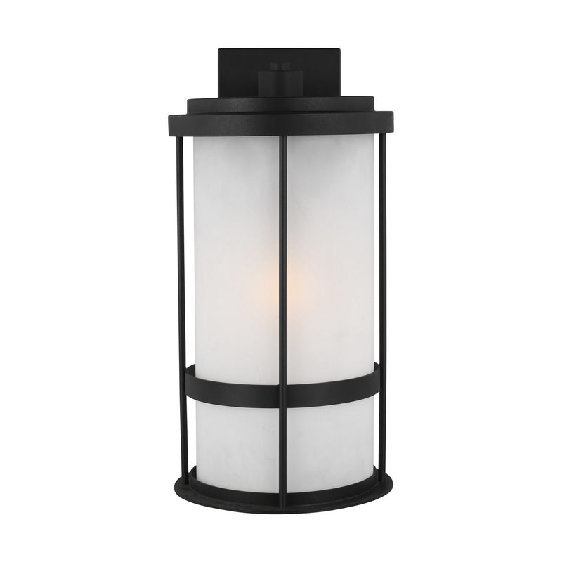 Generation Lighting 8790901-12 Wilburn One Light Outdoor Wall Lantern, Black Main Image.jpg