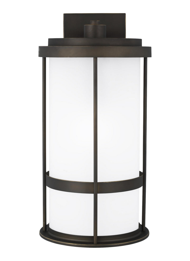 Generation Lighting 8790901DEN3-71 Wilburn One Light Outdoor Wall Lantern, Antique Bronze Main Image.jpg