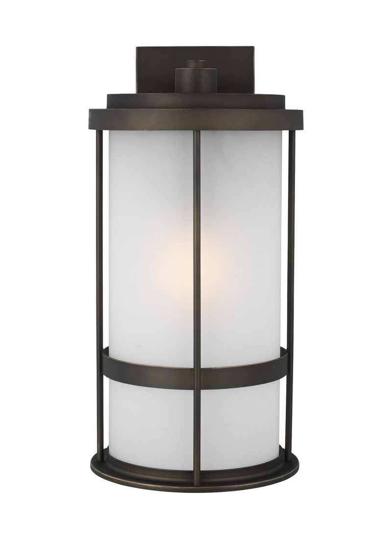 Generation Lighting 8790901EN3-71 Wilburn One Light Outdoor Wall Lantern, Antique Bronze Main Image.jpg