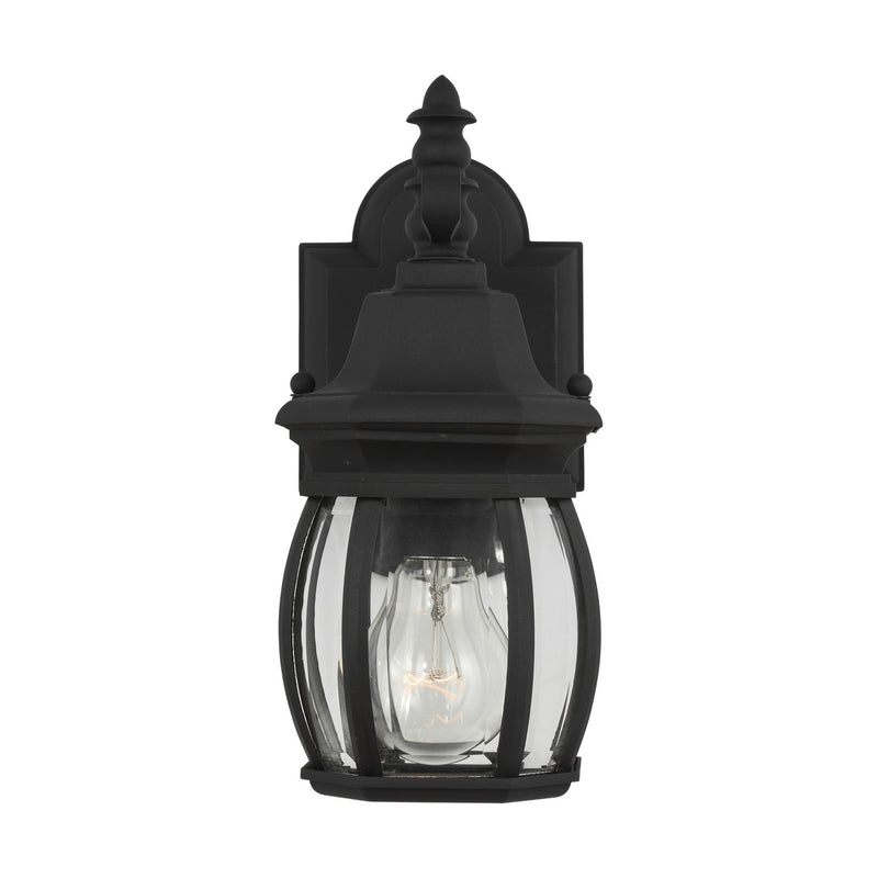 Generation Lighting 88203-12 Wynfield One Light Outdoor Wall Lantern, Black Main Image.jpg