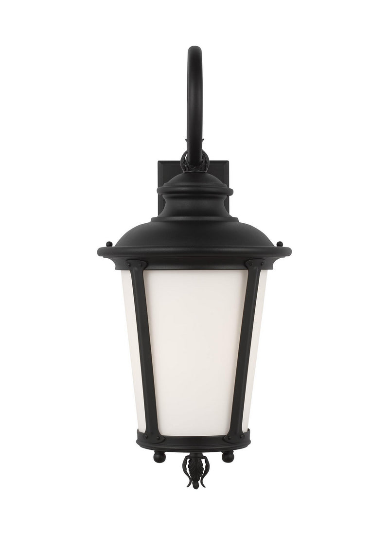 Generation Lighting 88242EN3-12 Cape May One Light Outdoor Wall Lantern, Black Main Image.jpg