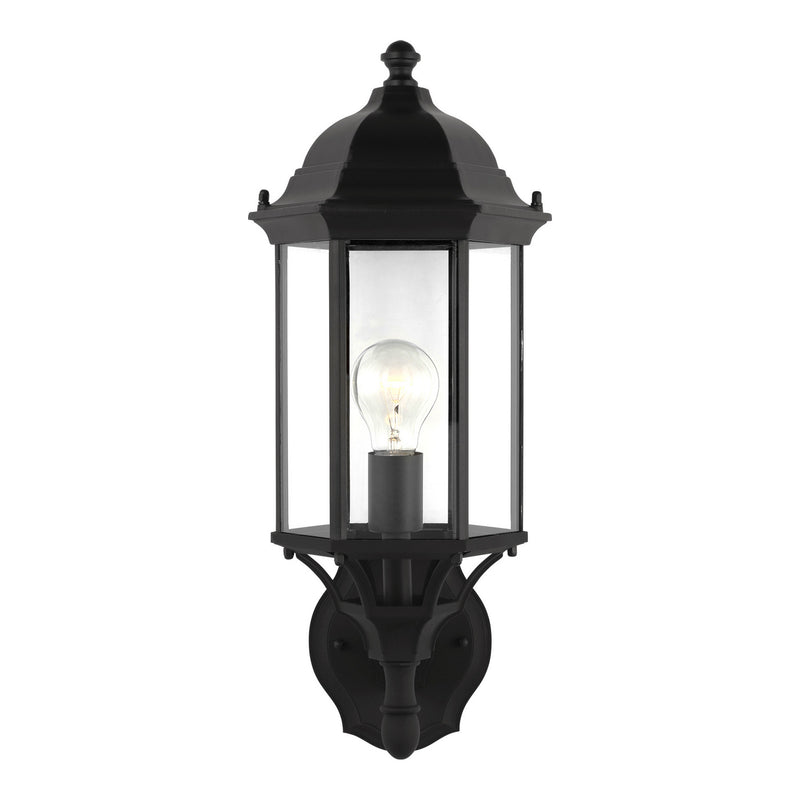Generation Lighting 8838701-12 Sevier One Light Outdoor Wall Lantern, Black Main Image.jpg