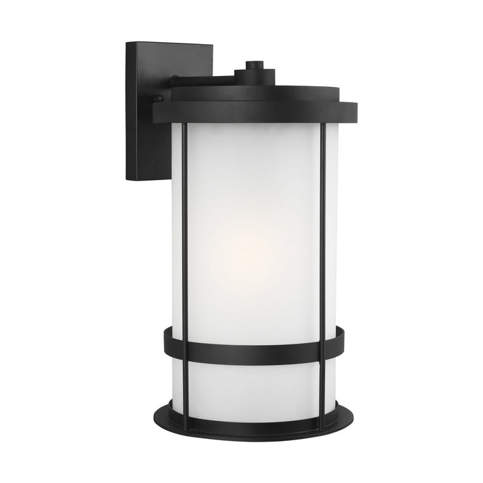 Generation Lighting 8890901-12 Wilburn One Light Outdoor Wall Lantern, Black Alternate Image.jpg