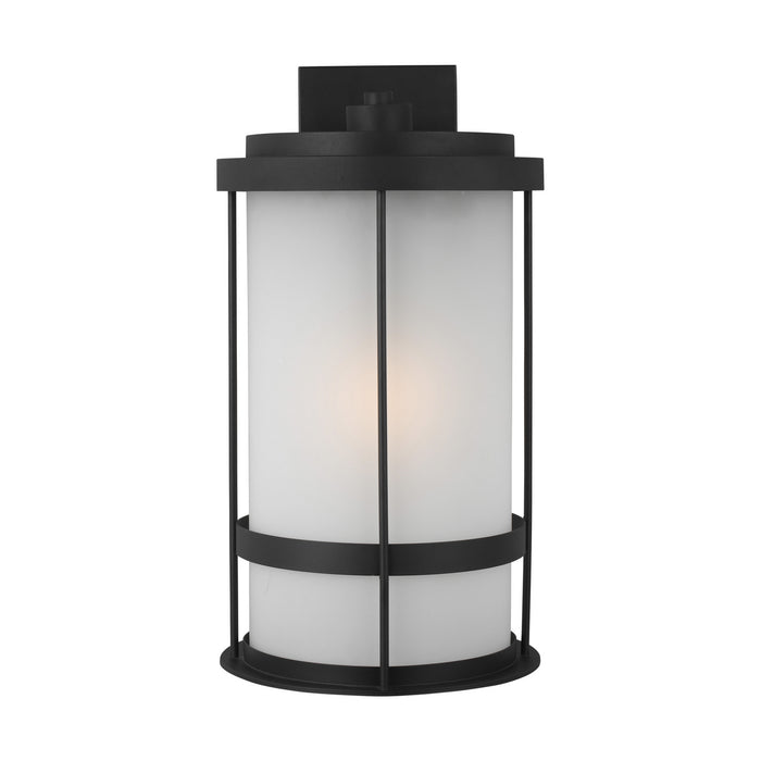 Generation Lighting 8890901-12 Wilburn One Light Outdoor Wall Lantern, Black Main Image.jpg